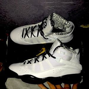 Brand new Black and white Jordan 6 rings
